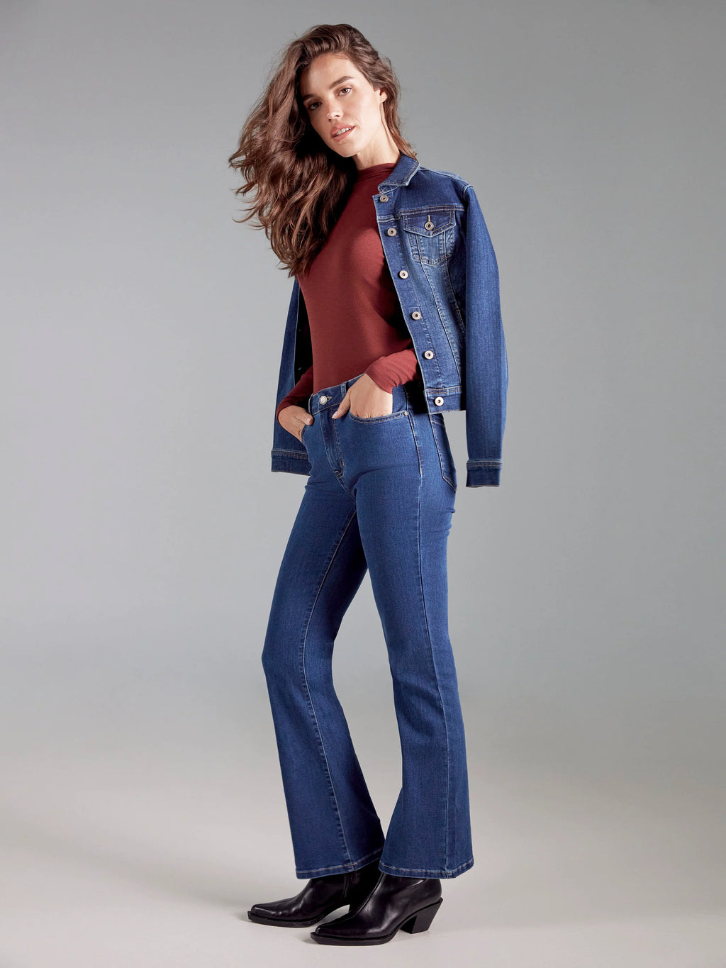 Stretch Denim Jacket - Indigo