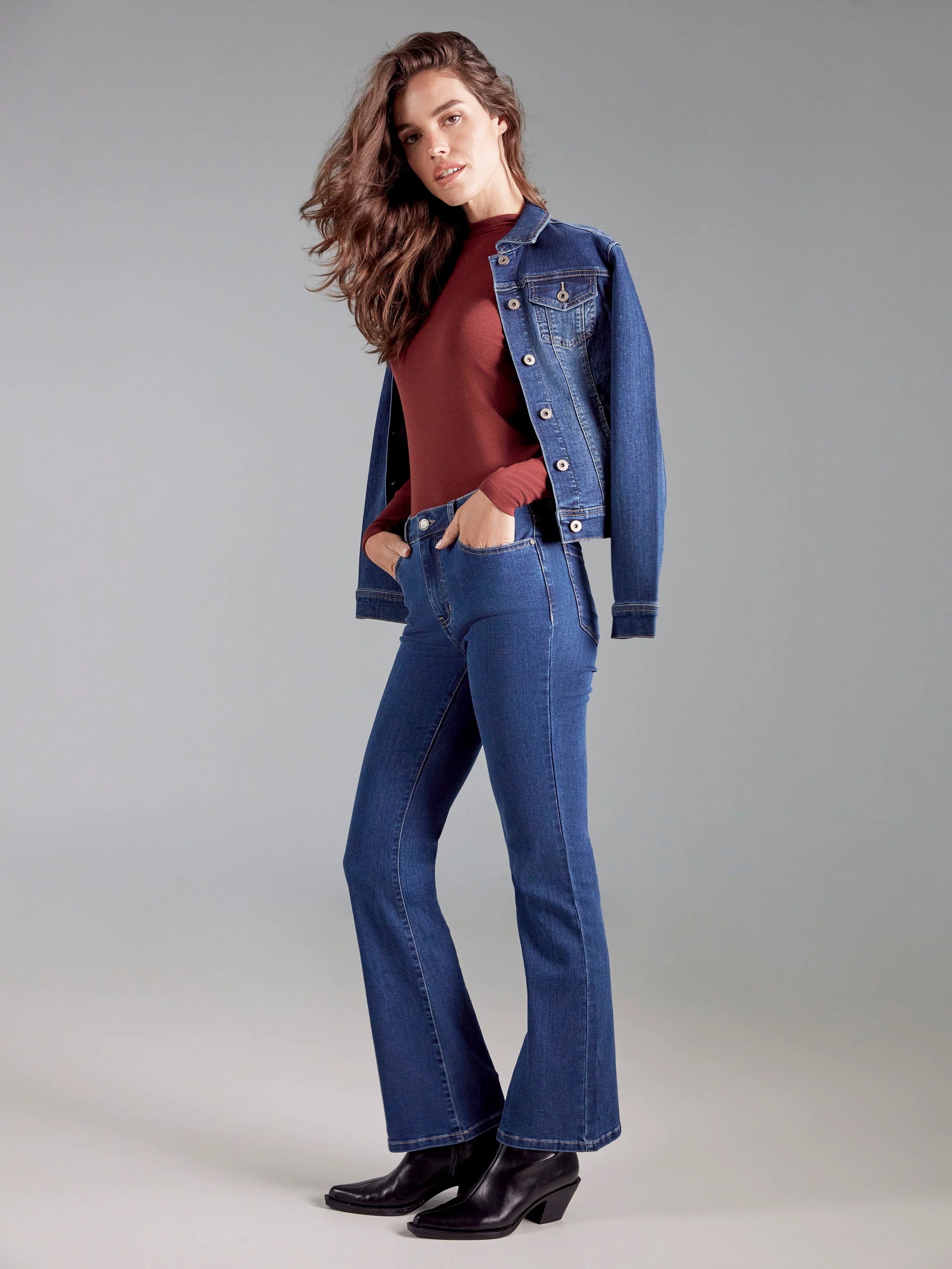 Stretch Denim Jacket - Indigo