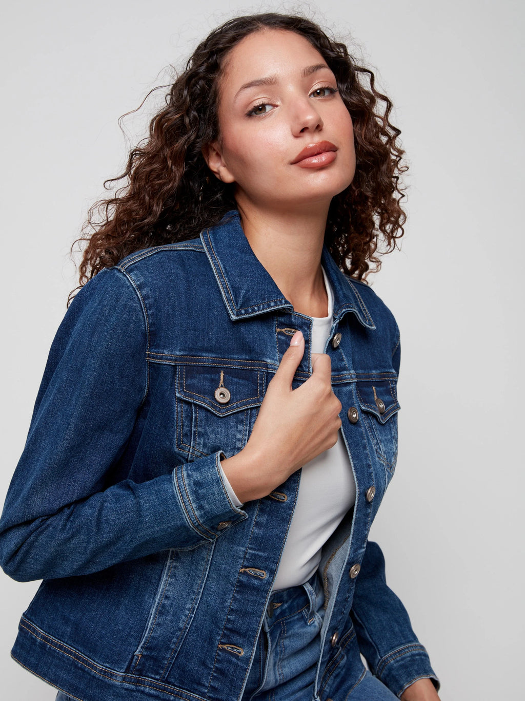 Stretch Denim Jacket - Indigo
