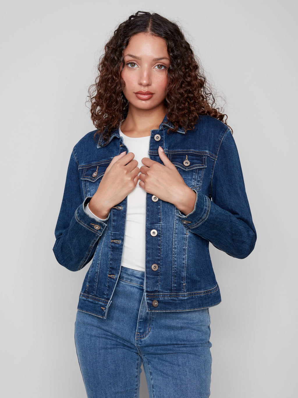 Stretch Denim Jacket - Indigo