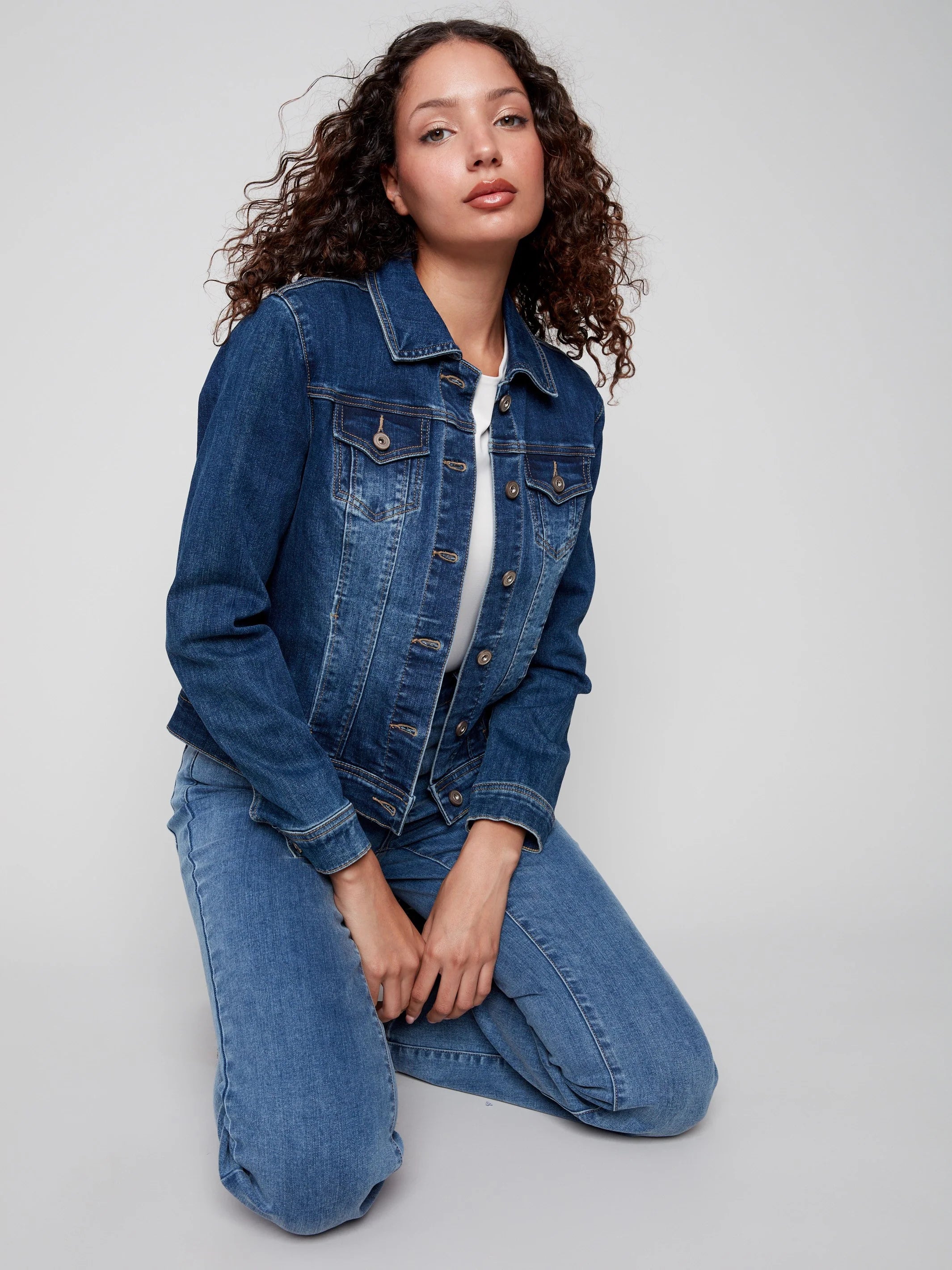 Stretch Denim Jacket - Indigo