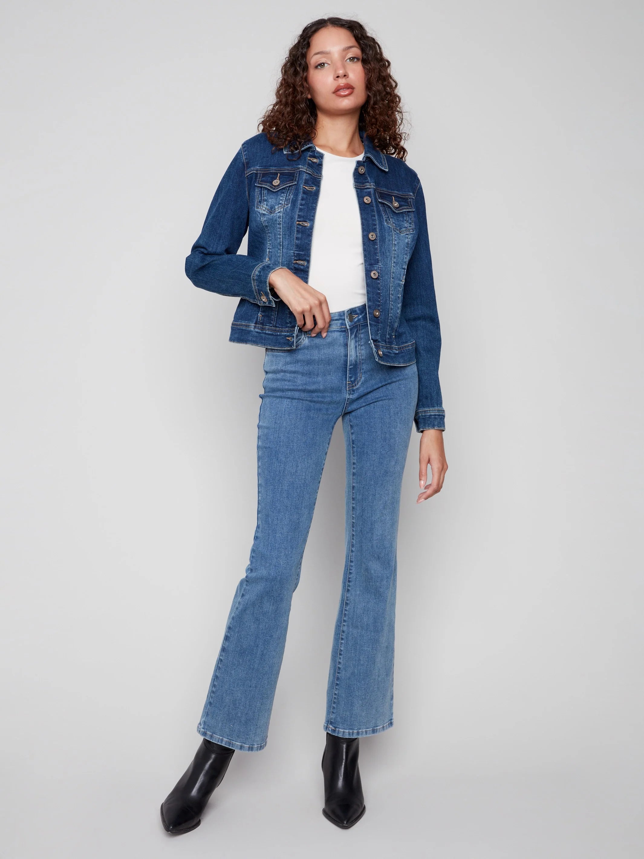 Stretch Denim Jacket - Indigo