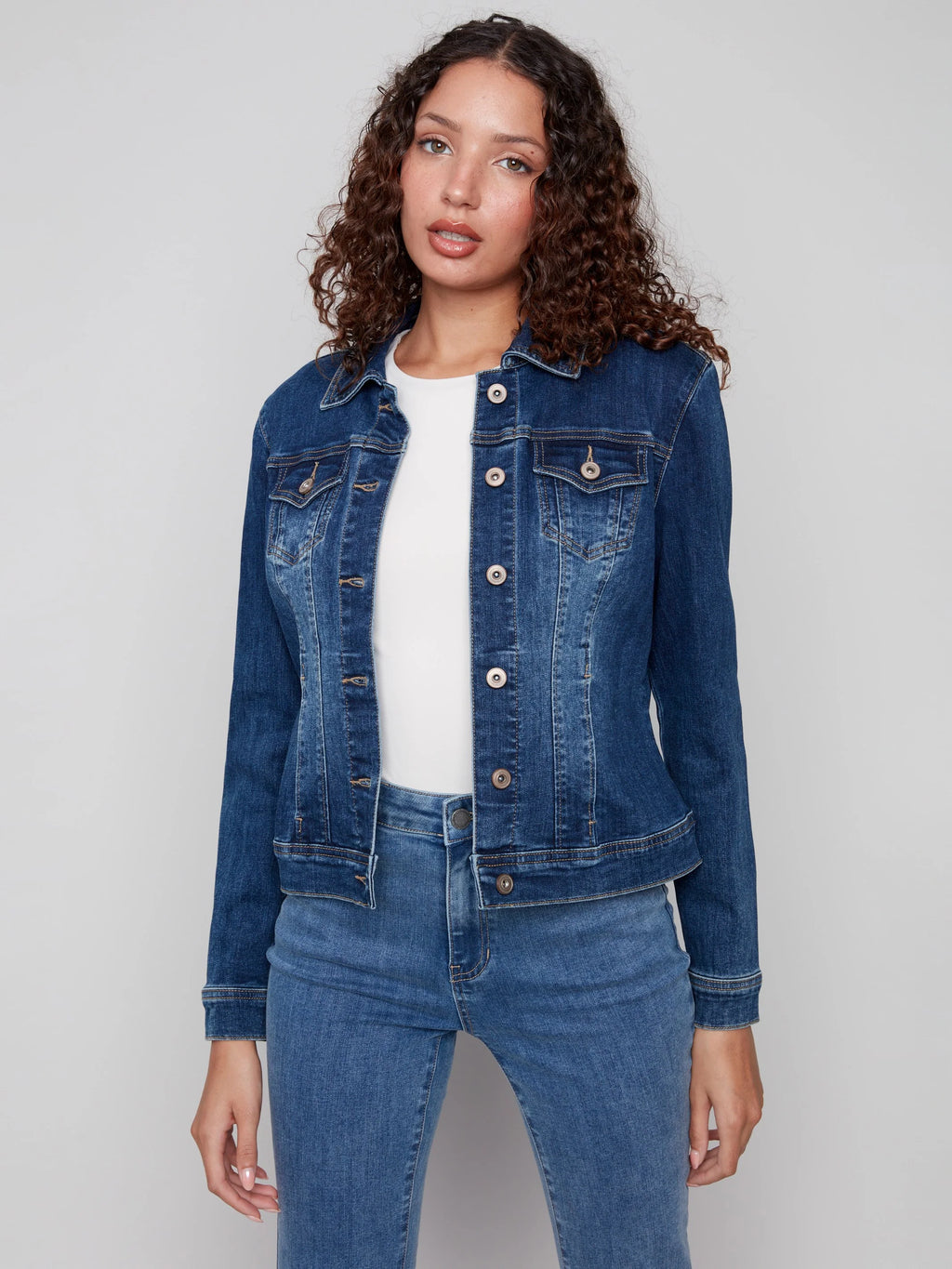 Stretch Denim Jacket - Indigo