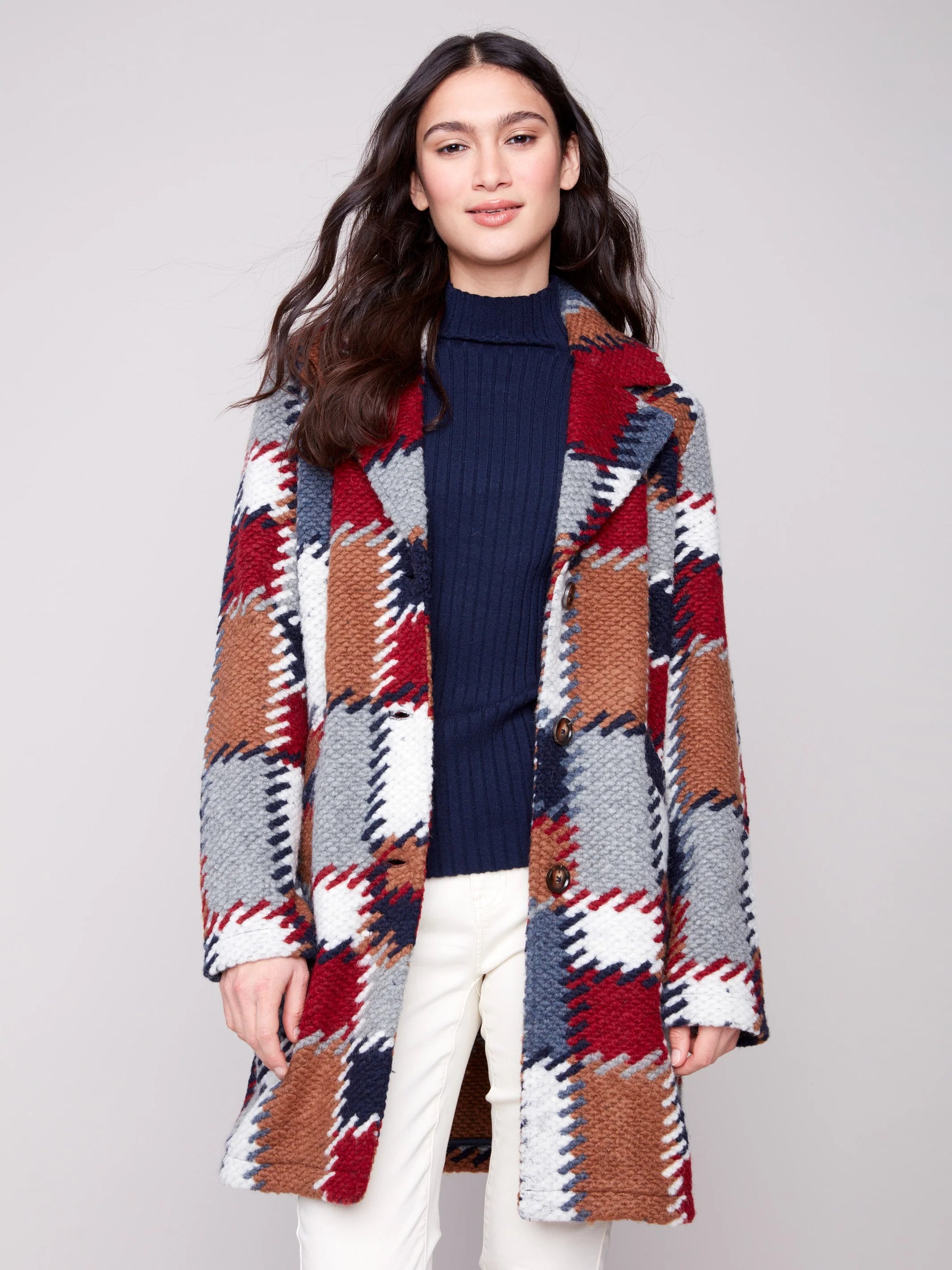 Long Crochet Coat - Palette