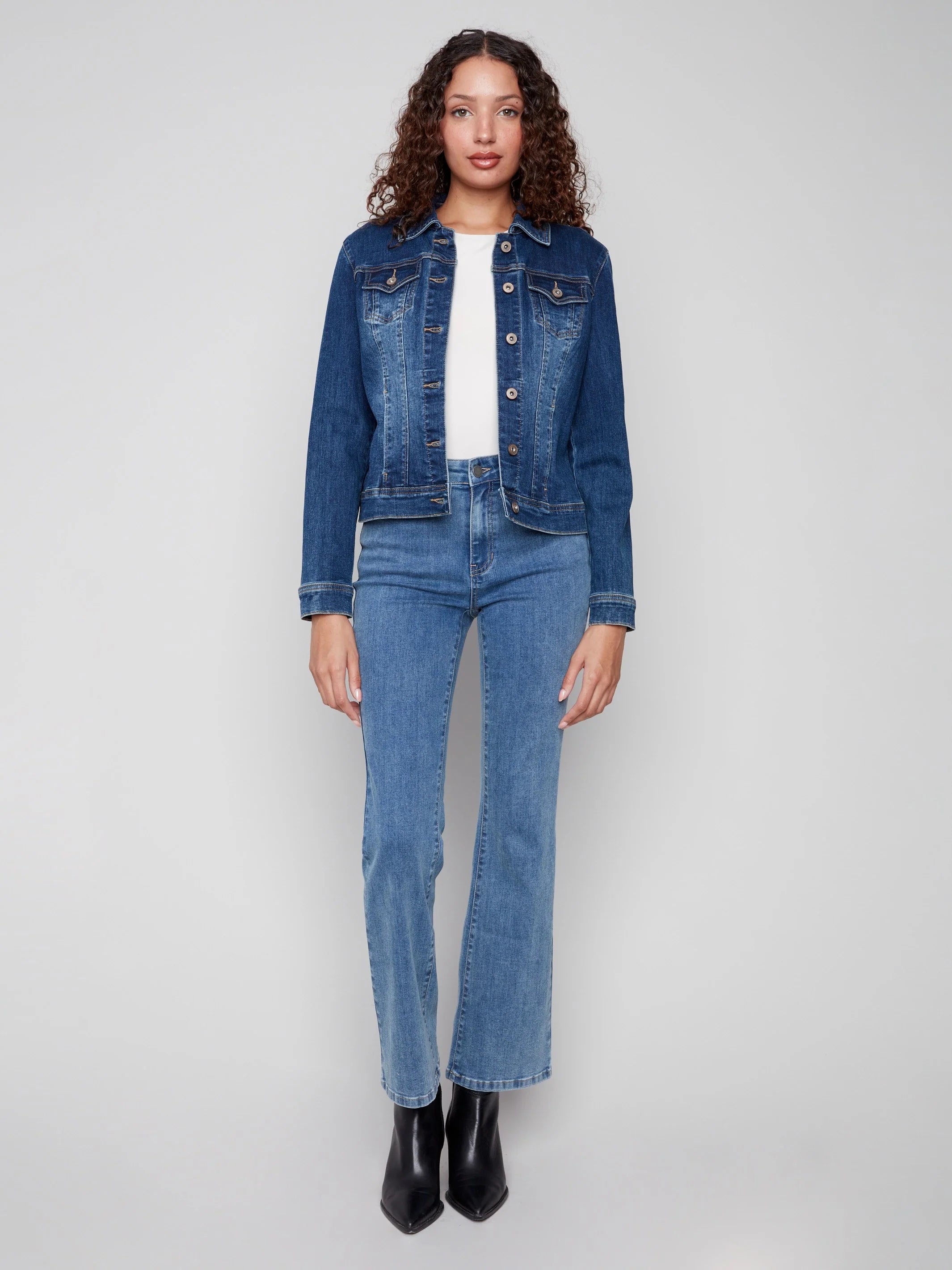 Stretch Denim Jacket - Indigo