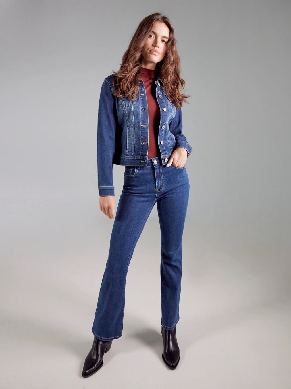 Stretch Denim Jacket - Indigo